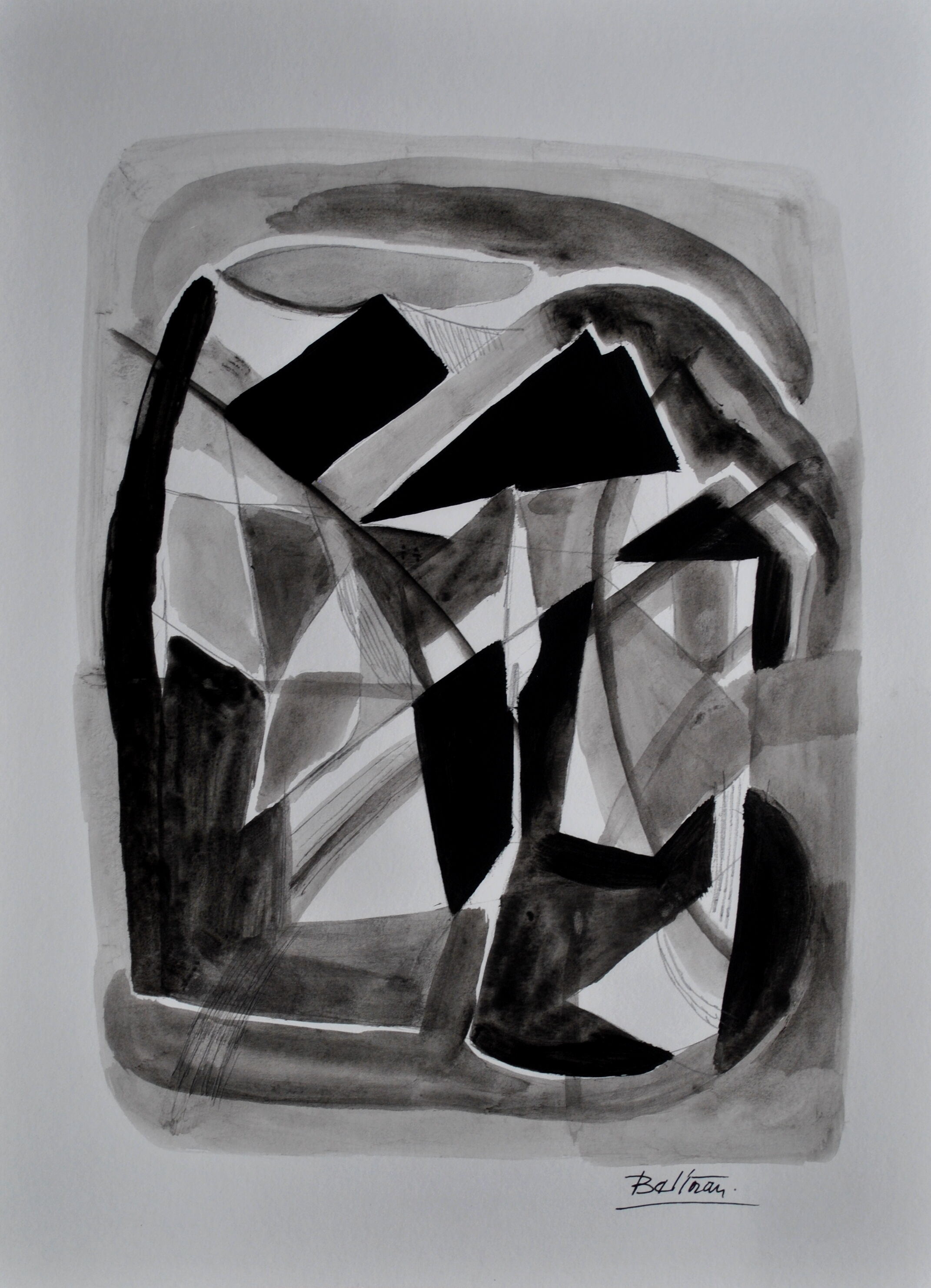 The mountaine abstract landscape