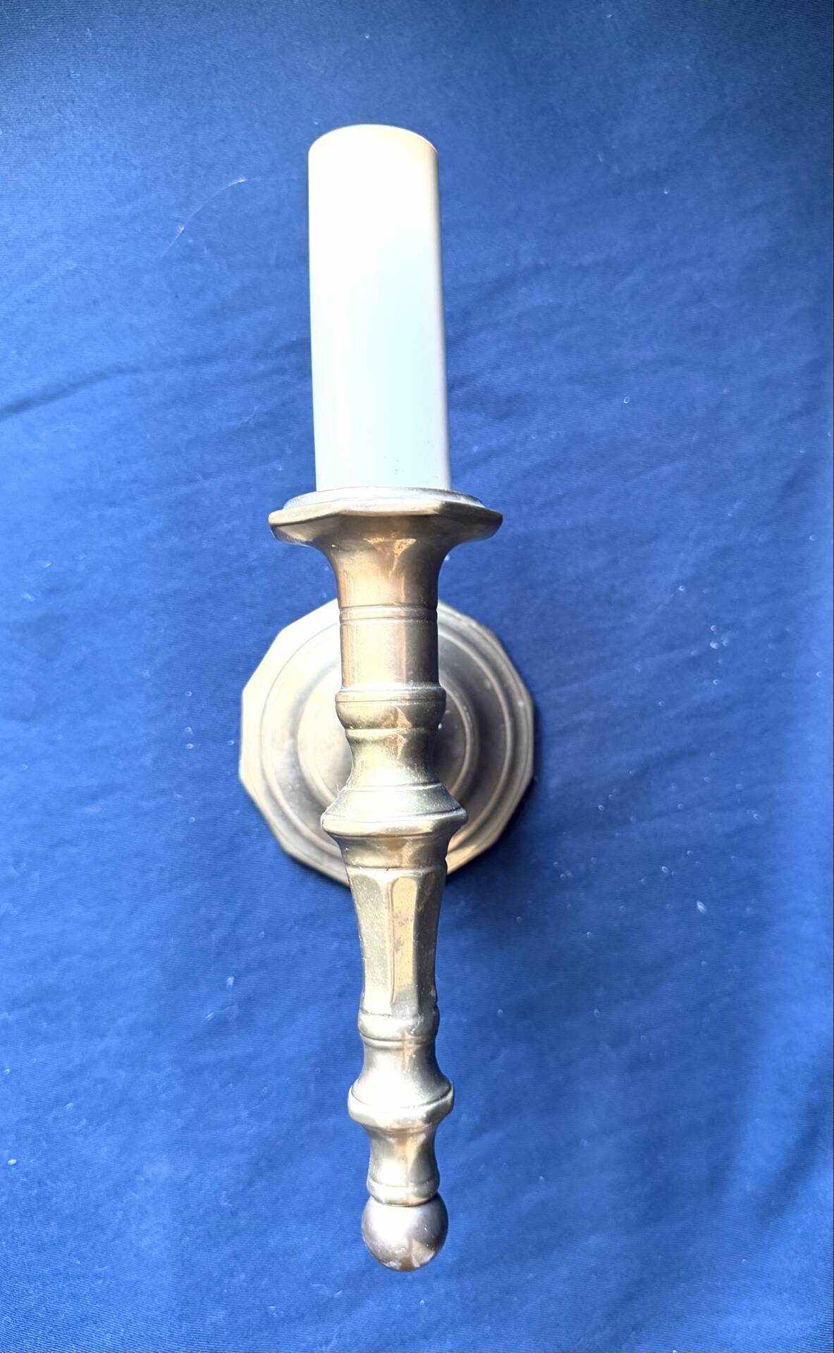 Pair of Solid Brass Antique wall lamps Sconces