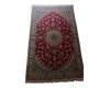 Tapis d’inspiration persane rouge et ivoire 180 x 100 cm