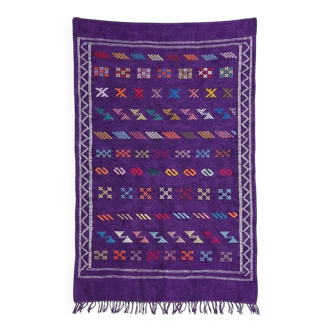 Purple Berber rug 95x150 cm