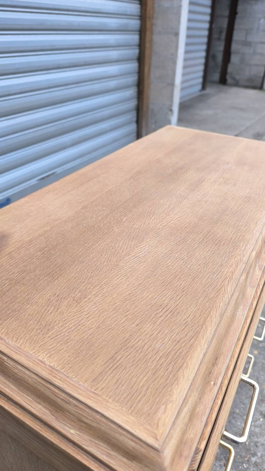 1960 compass foot chest of drawers