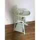 Chaise haute bébé transformable années 50