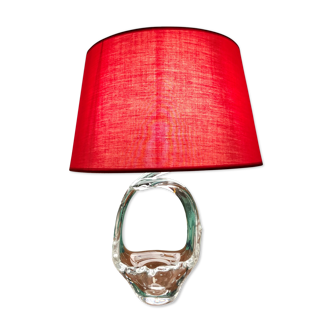 Lampe en cristal maison Schneider années 50