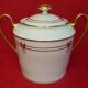 Paillet Limoges - large porcelain sugar pot art deco gilded décor