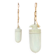 pair of porcelain and opaline pendant lights - Denmark 1950s