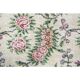 1970s Turkish Oushak Handmade Wool Cotton Beige Area Rug 127x235