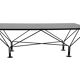 Vintage Coffee Table With Smoked Glass 80's Design