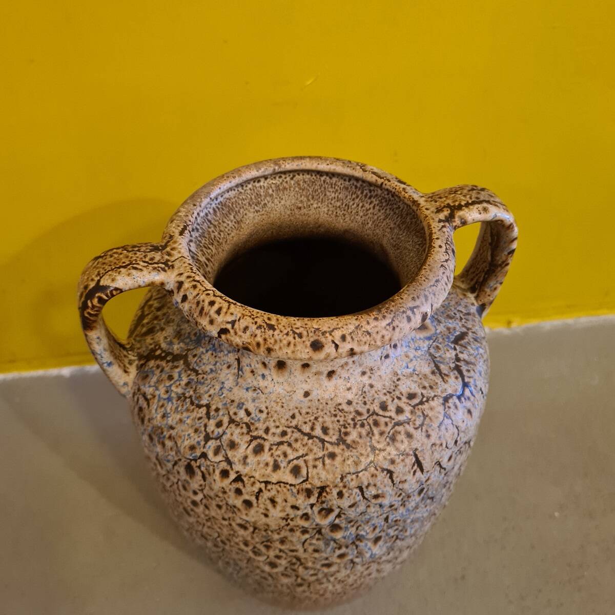 West Germany Fat Lava Vase From Scheurich, 1980s