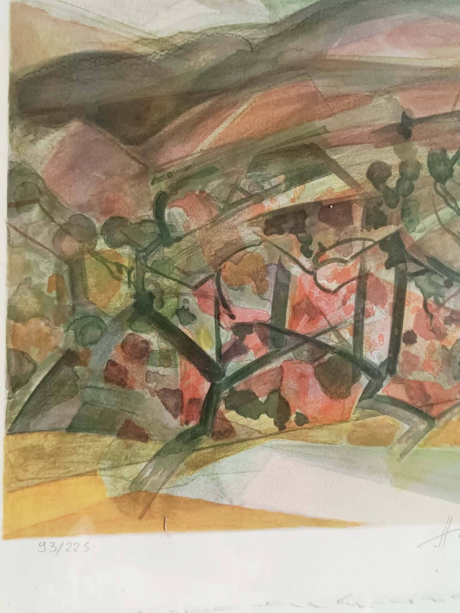 Lithographies Montagne Sainte Victoire, par Camille Hilaire
