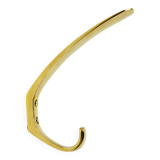 Up to four mid-century brass wall hooks by Herta Baller, Austria, 1950s.