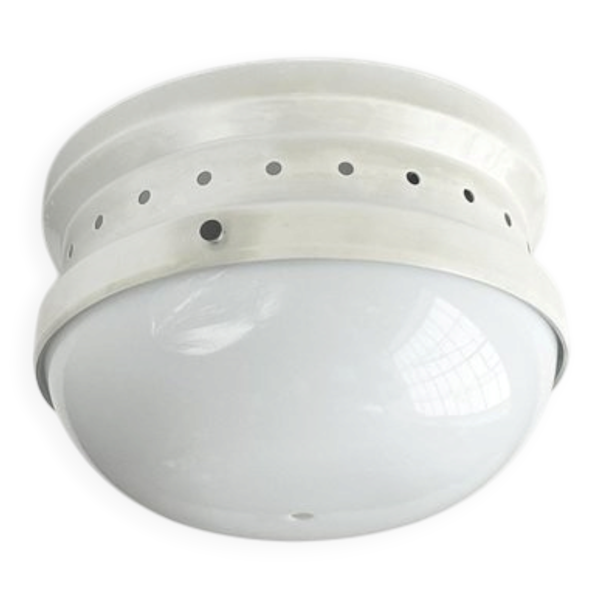 Mid-century Italian space age ceiling lamp by Gianemilio, Pietro and Anna Monti for Kartell, 1950s.