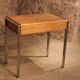 Small Desk 70 chrome base, wood laminate, 2 drawers dressing table