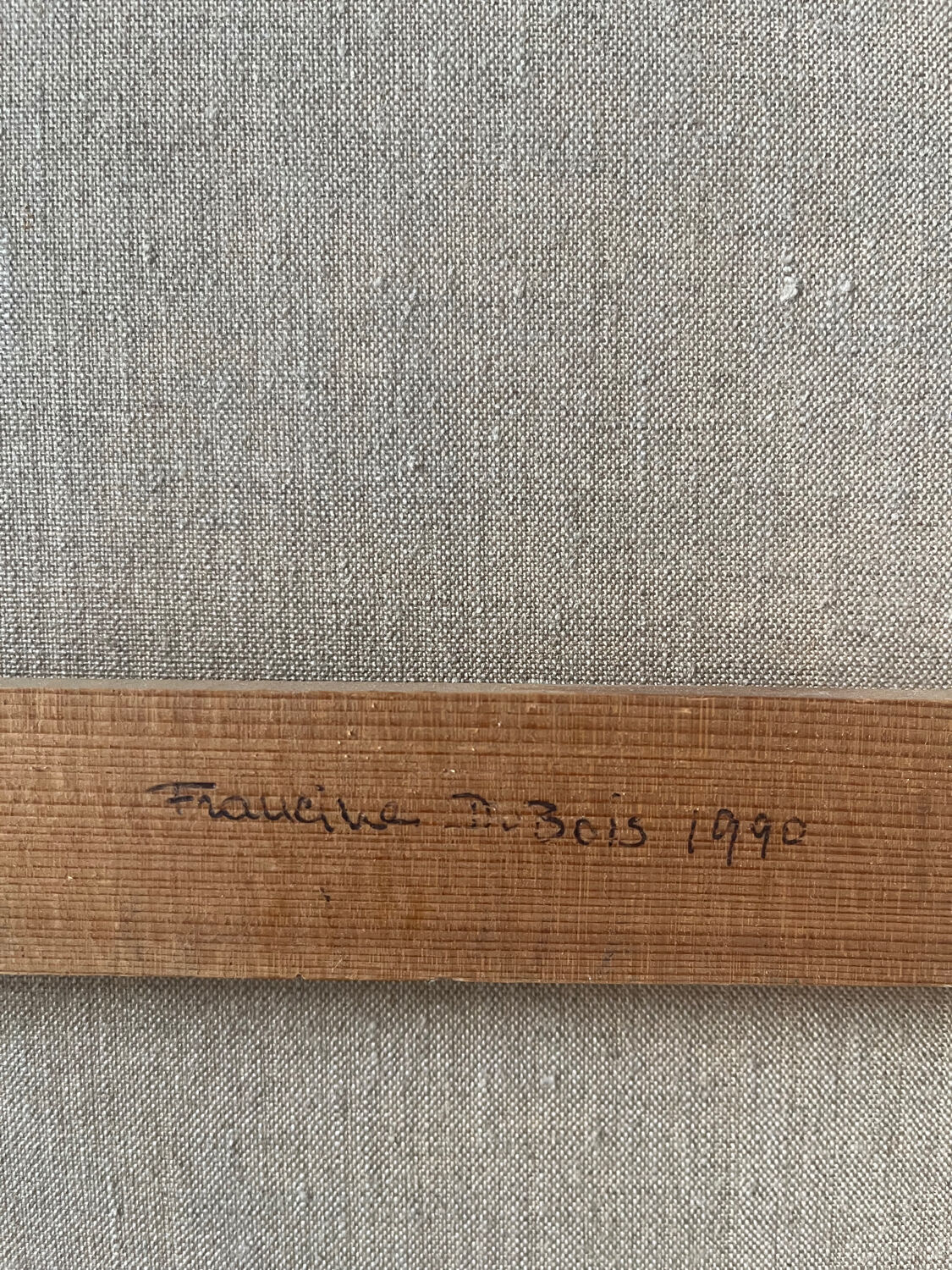 Flower garden and stream, signed