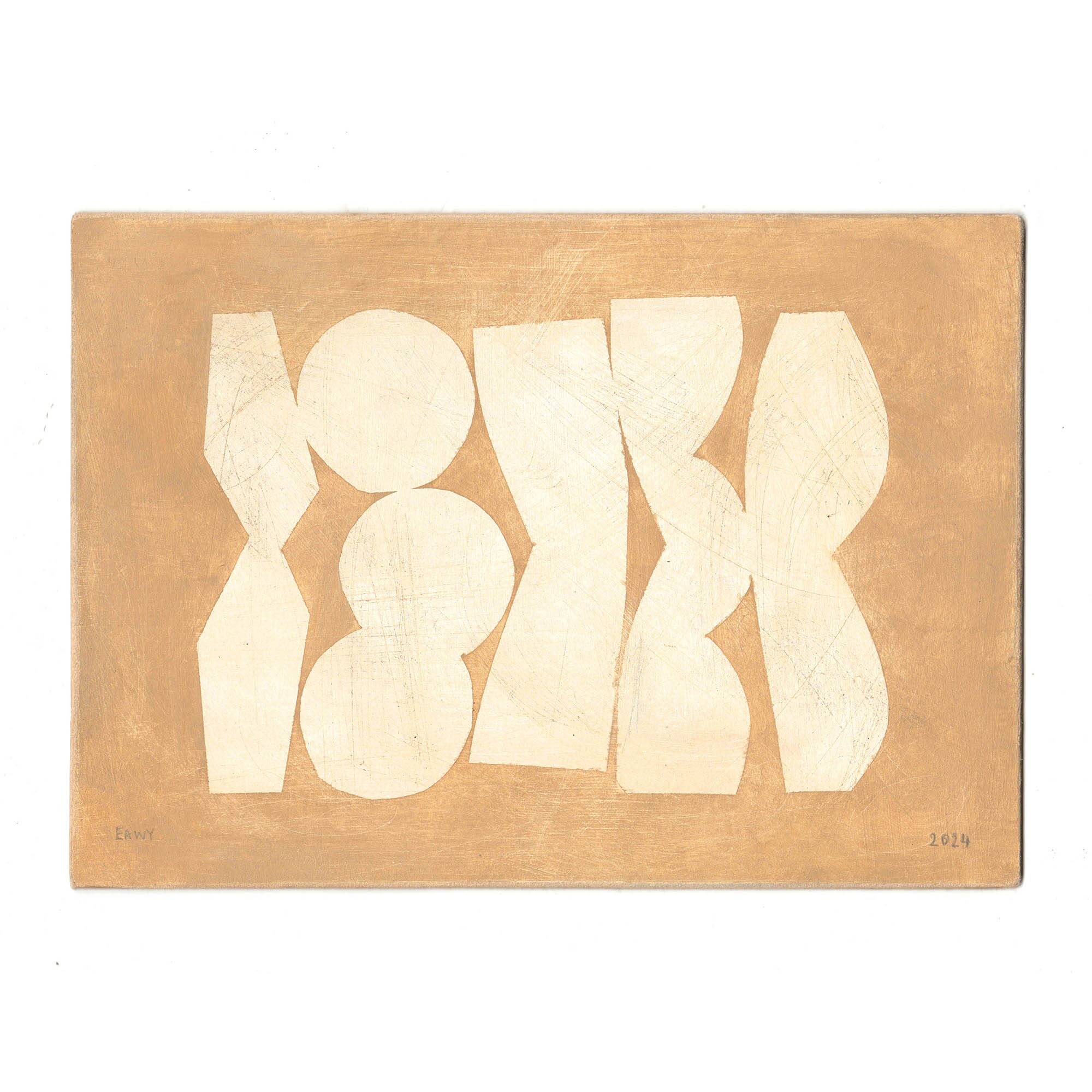 Réservation Pour Flora - lot 3 peintures - signées Eawy