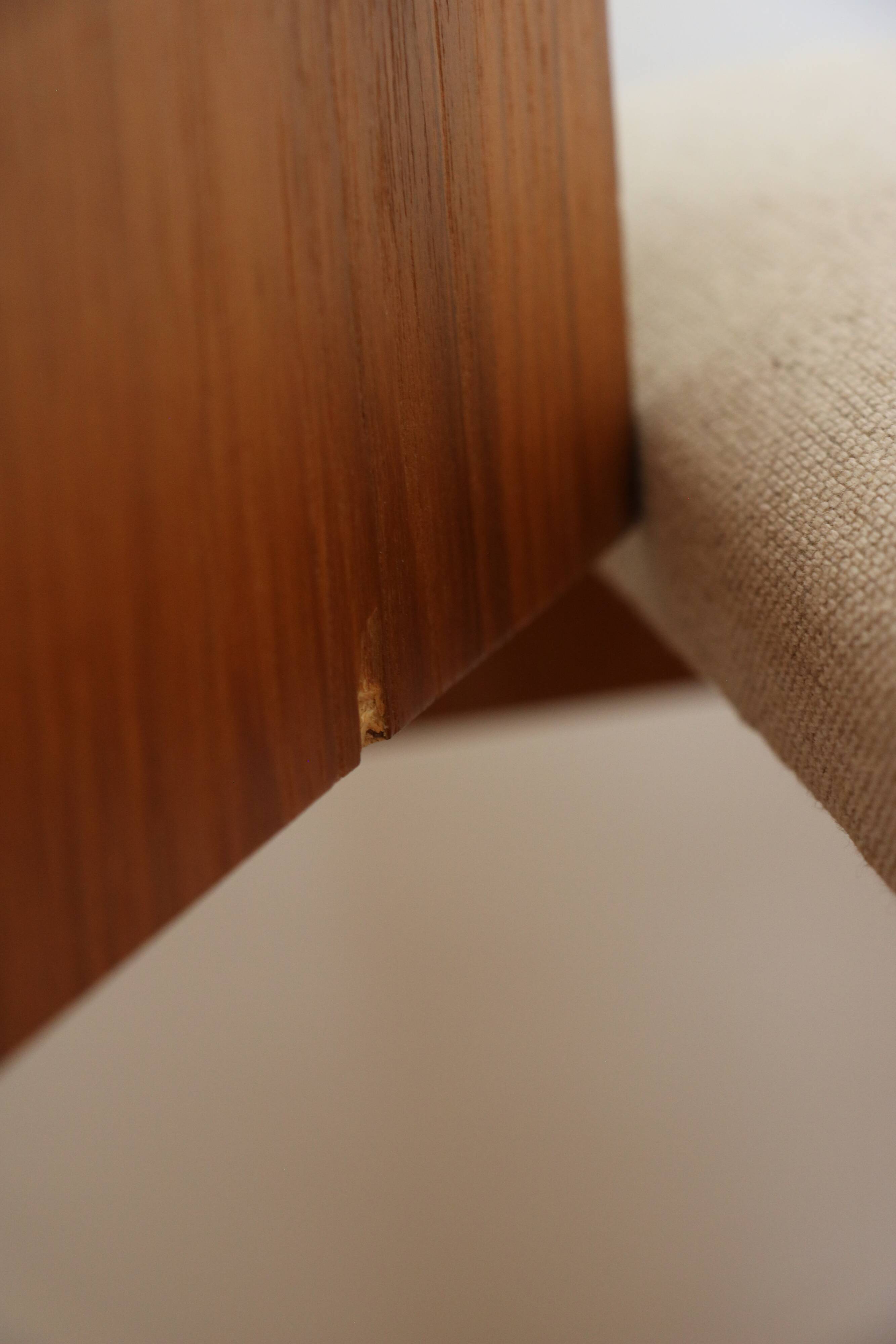 Entrance bench, Scandinavian modular telephone bench, teak, 1960