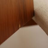 Entrance bench, Scandinavian modular telephone bench, teak, 1960