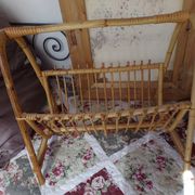 Rattan magazine holder