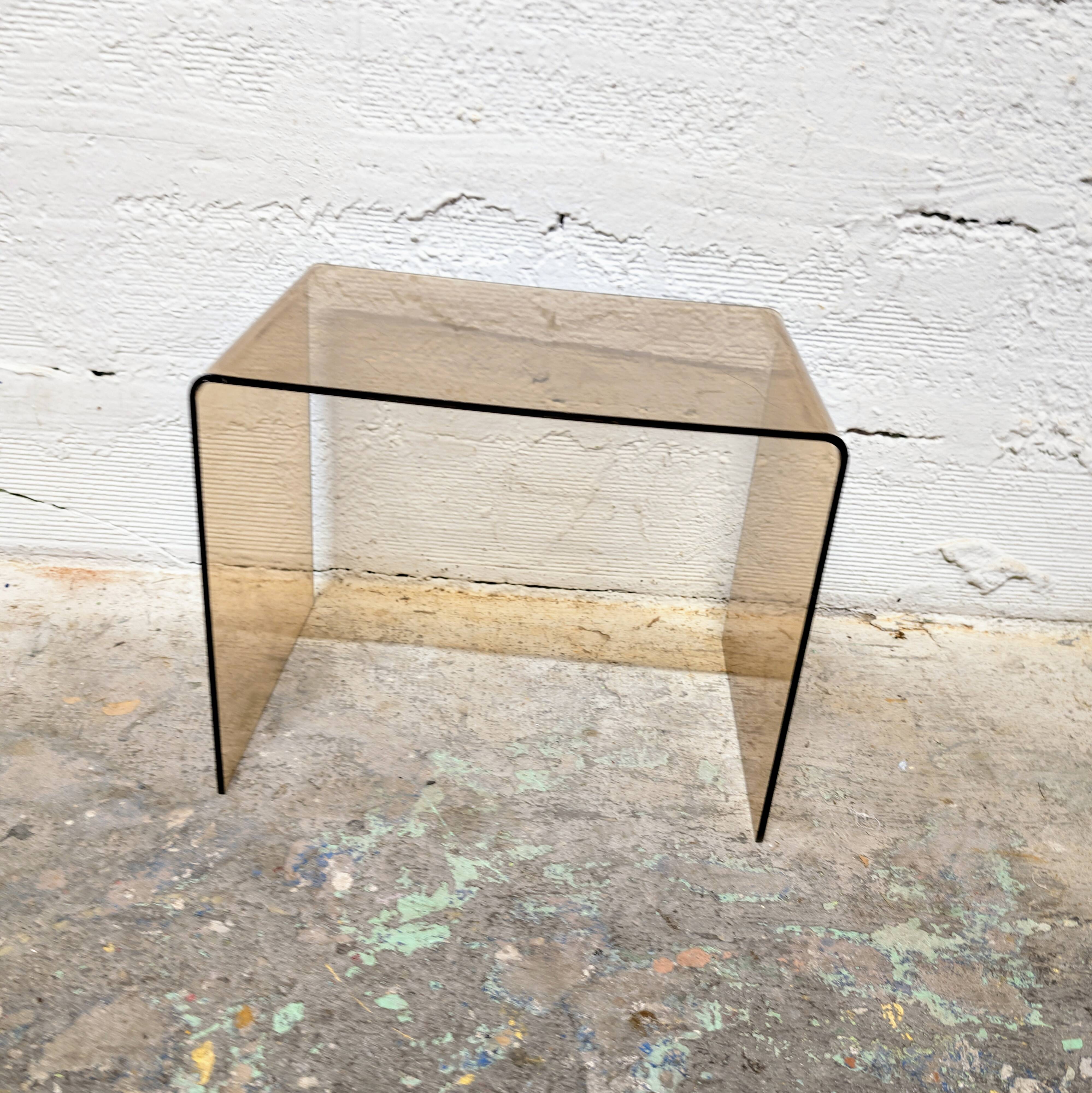 Smoked Plexiglas coffee table