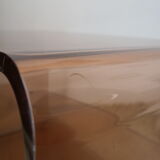 Vintage plexiglas coffee table by Michel Dumas