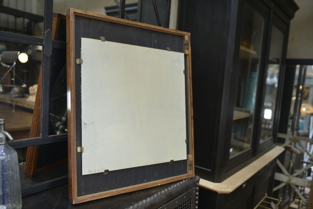 Mirror design in wood 1963 63x75cm