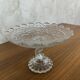 Glass fruit bowl on foot