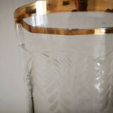 Set of 6 glasses old engraved and gilded cup