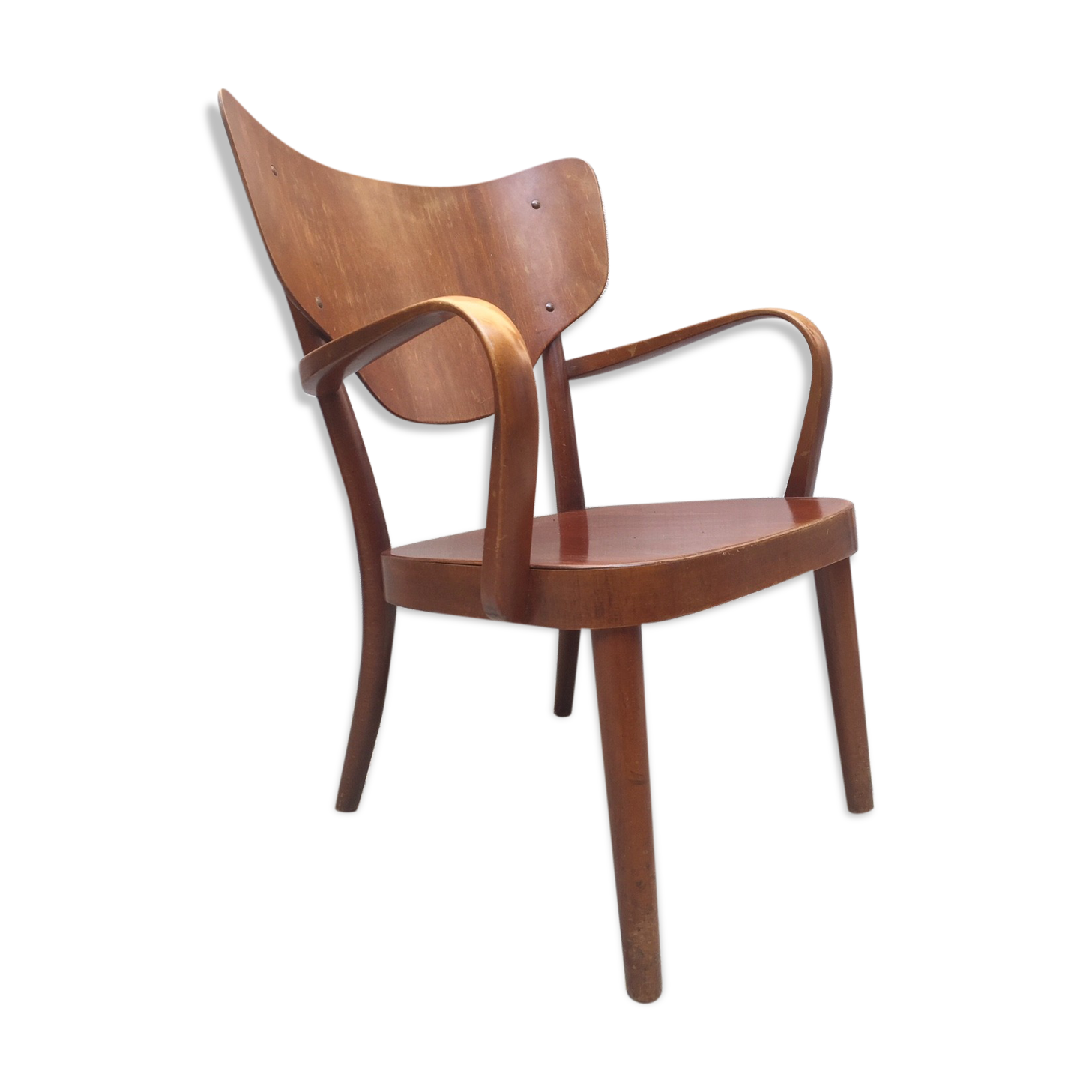Fritz Hansens beech armchair