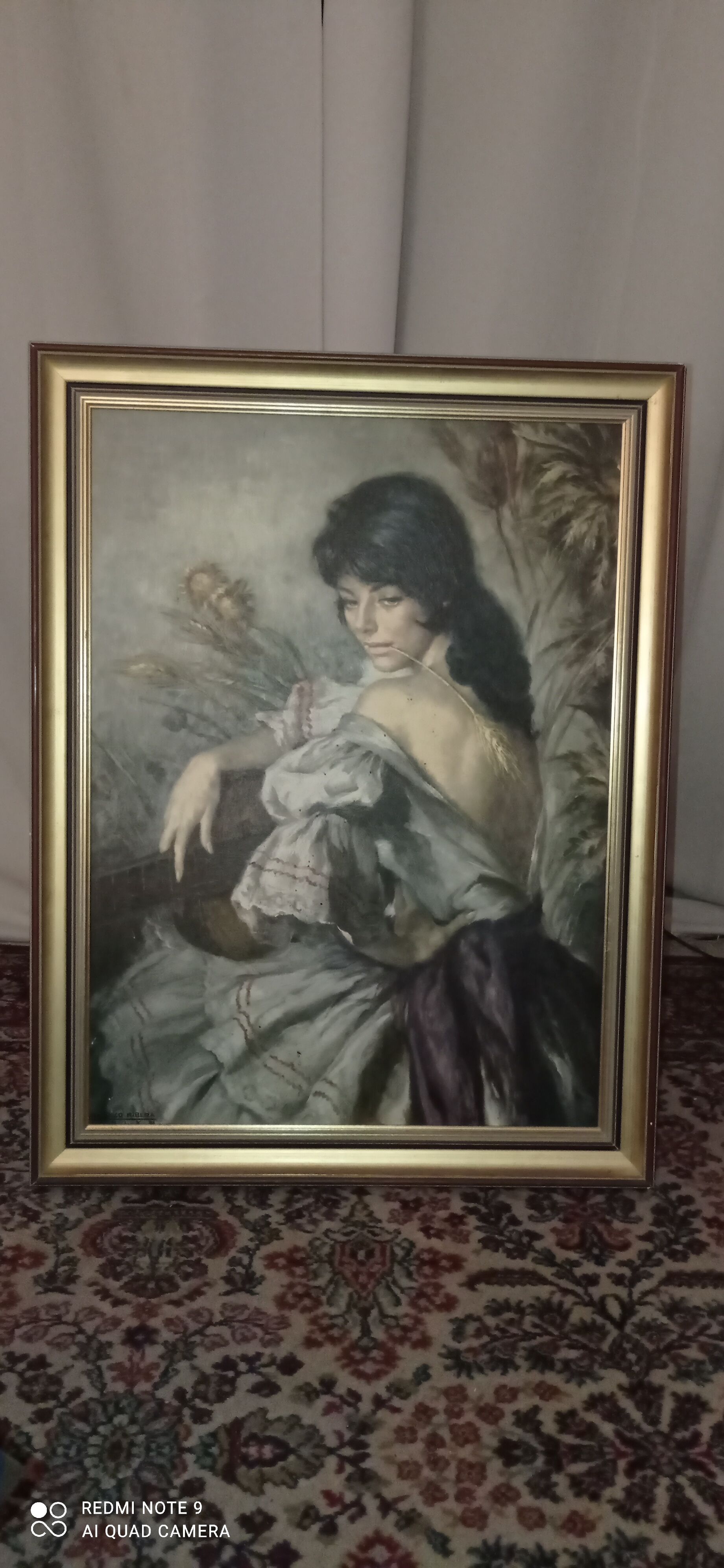 Portrait of a woman or painting
