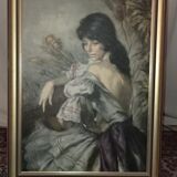 Portrait of a woman or painting