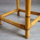 Vintage bamboo rattan high stool