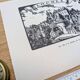Loches, Indre-et-Loire, printed in 1933, vintage engraving.
