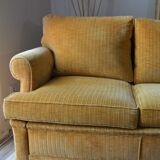 Sofa velvet vintage mustard year 60