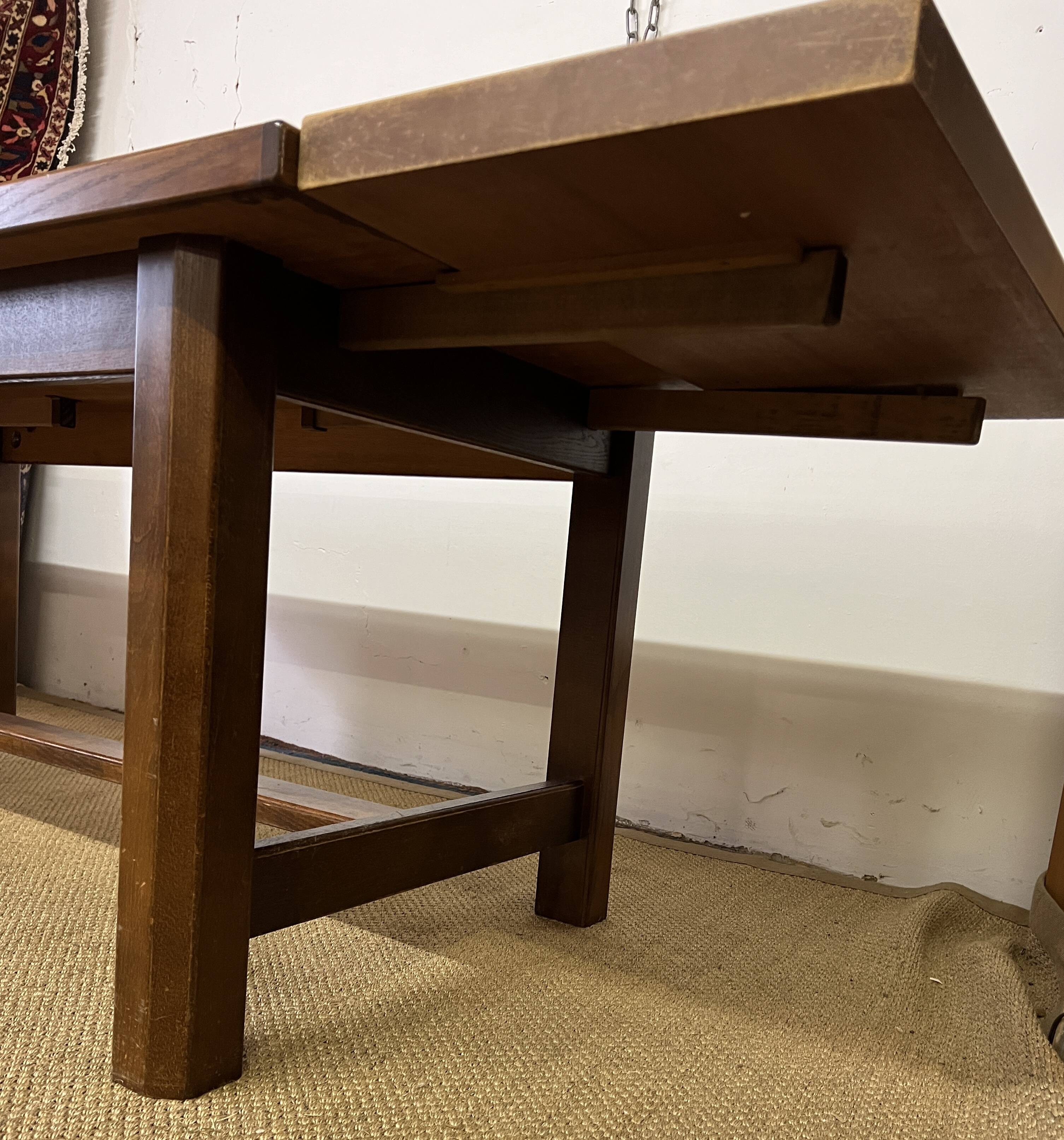 Vintage wooden farmhouse table