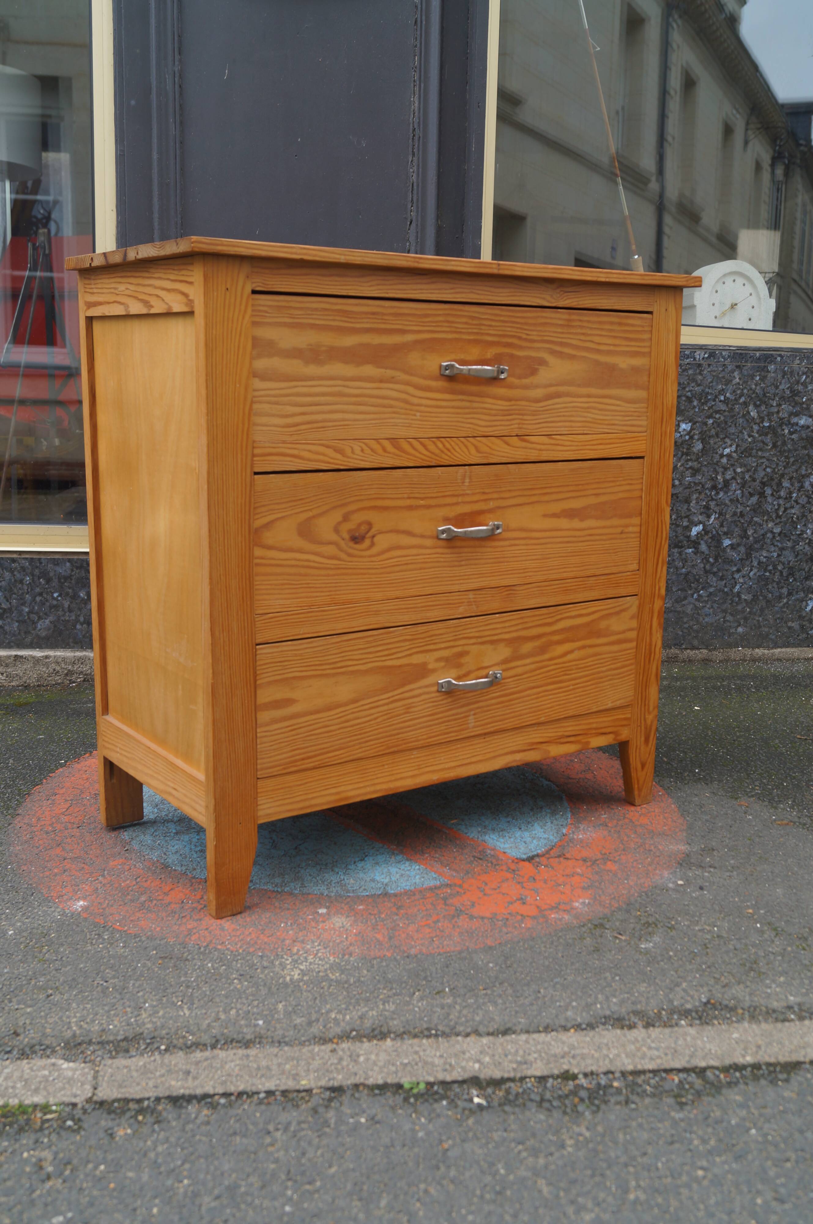 Solid wood chest of drawers 1970