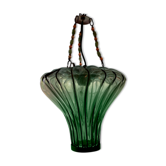 Blown glass lantern