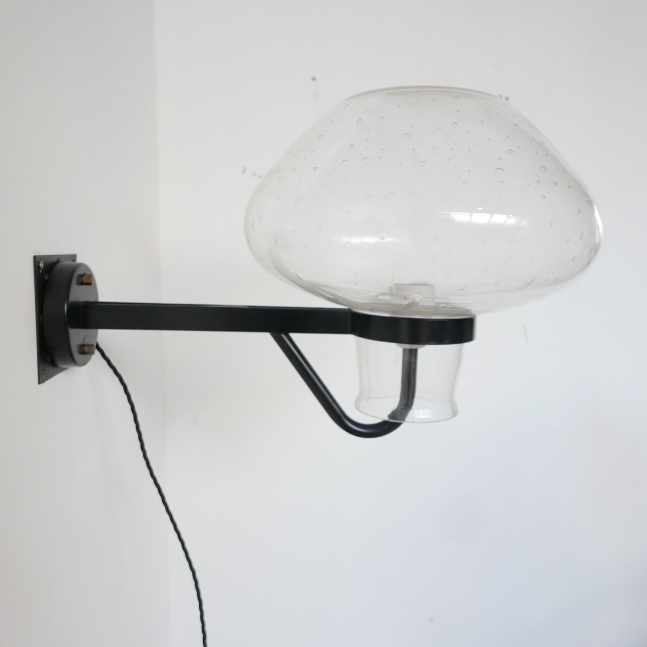 Mid-century glass wall light