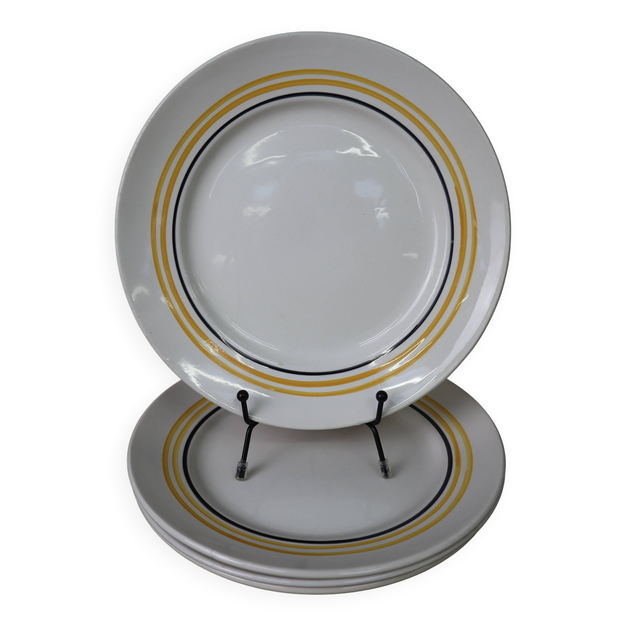 Lot de 4 assiettes plates Moulin des Loups