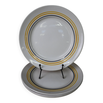 Set of 4 Moulin des Loups flat plates