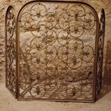 Decorative grille, wrought iron firewall 1940, 1950