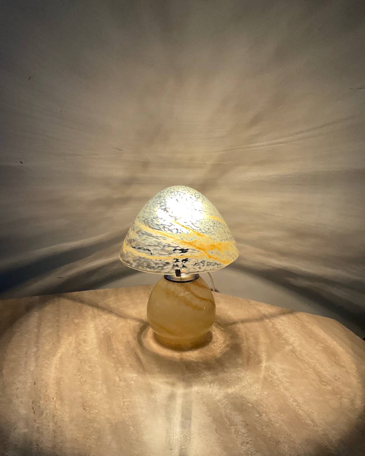Vintage mushroom lamp from the 80s