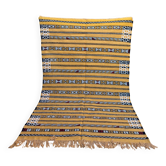 Tapis Kilim Berbère Jaune Fait Main 226 X 150