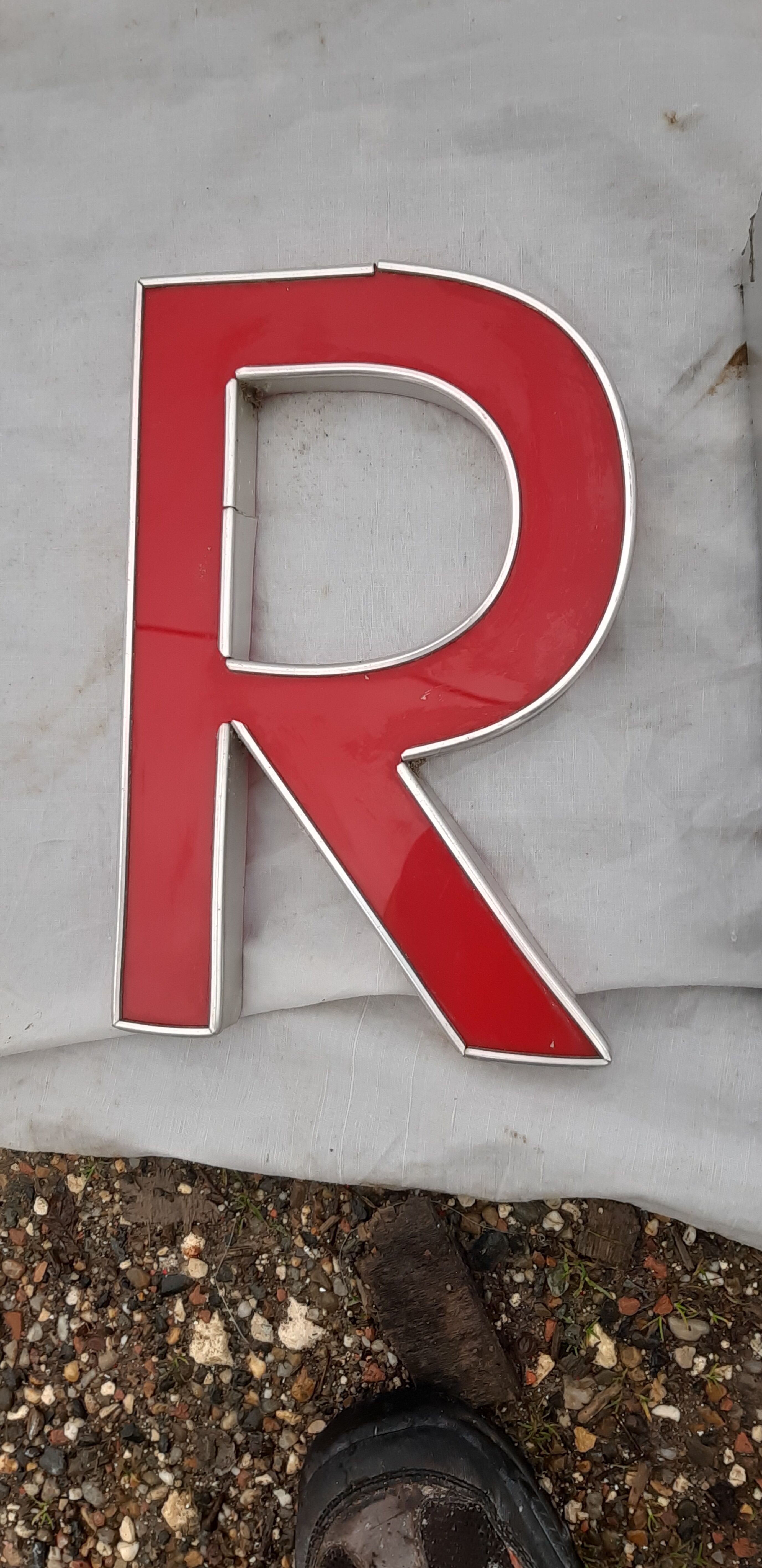 9 luminous industrial letters