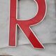 9 lettres industrielles lumineuses