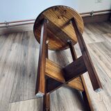 Wooden pedestal table