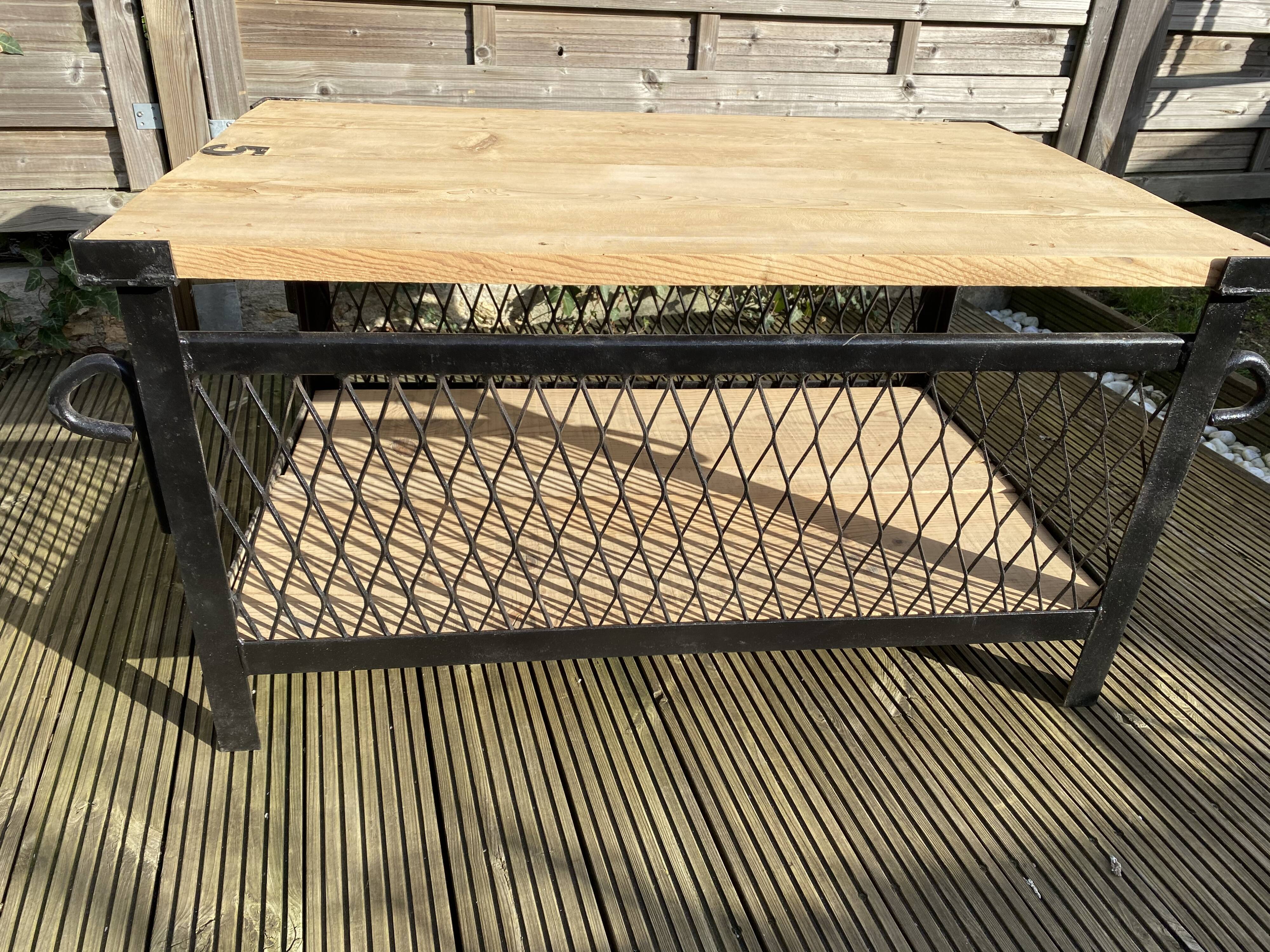 Industrial lounge table