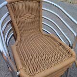 Scoubidou and aluminum chairs