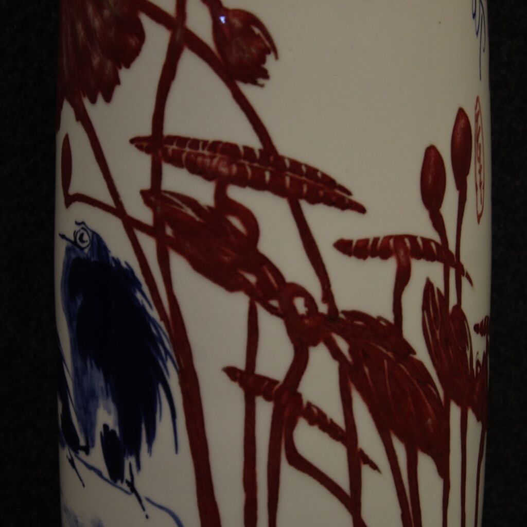 Chinese ceramic vase with landscape