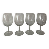 Set of stemmed glasses