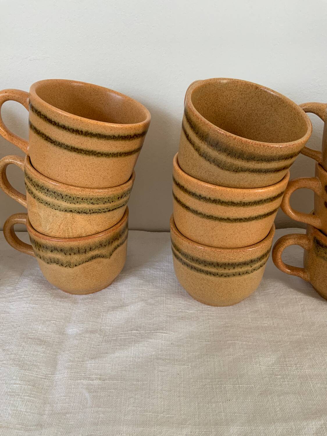 Vintage stoneware mugs