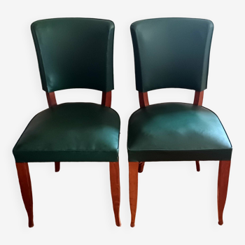 Pair of chairs in the style of Ruhlmann. 30s/40s
